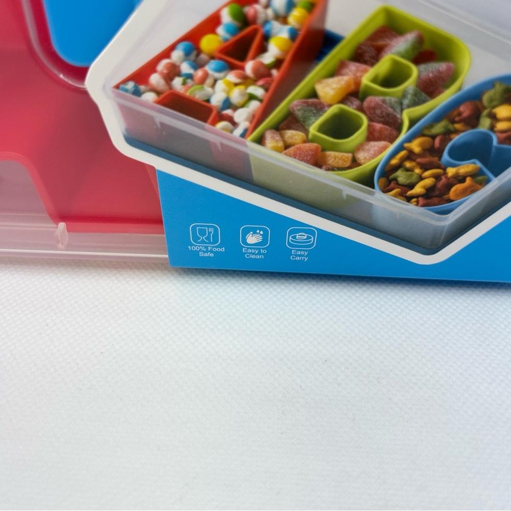 CWC ABC On-The-Go Snack Box 3 Compartments New - Picture 2 of 5